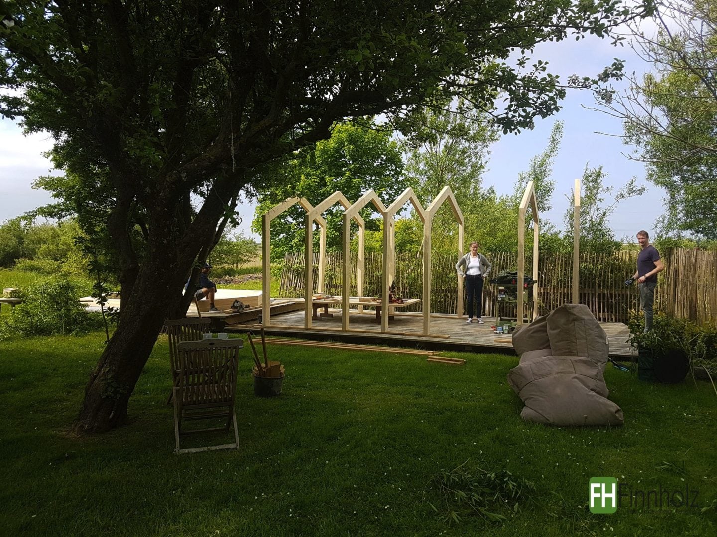 Kerto Rahmen für ein Gartenhaus auf Sylt!