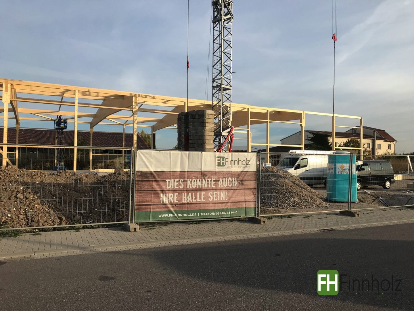 Boulderhalle in Neustadt - Holzkonstruktion