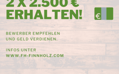 Jetzt 2 x 2.500 € erhalten!