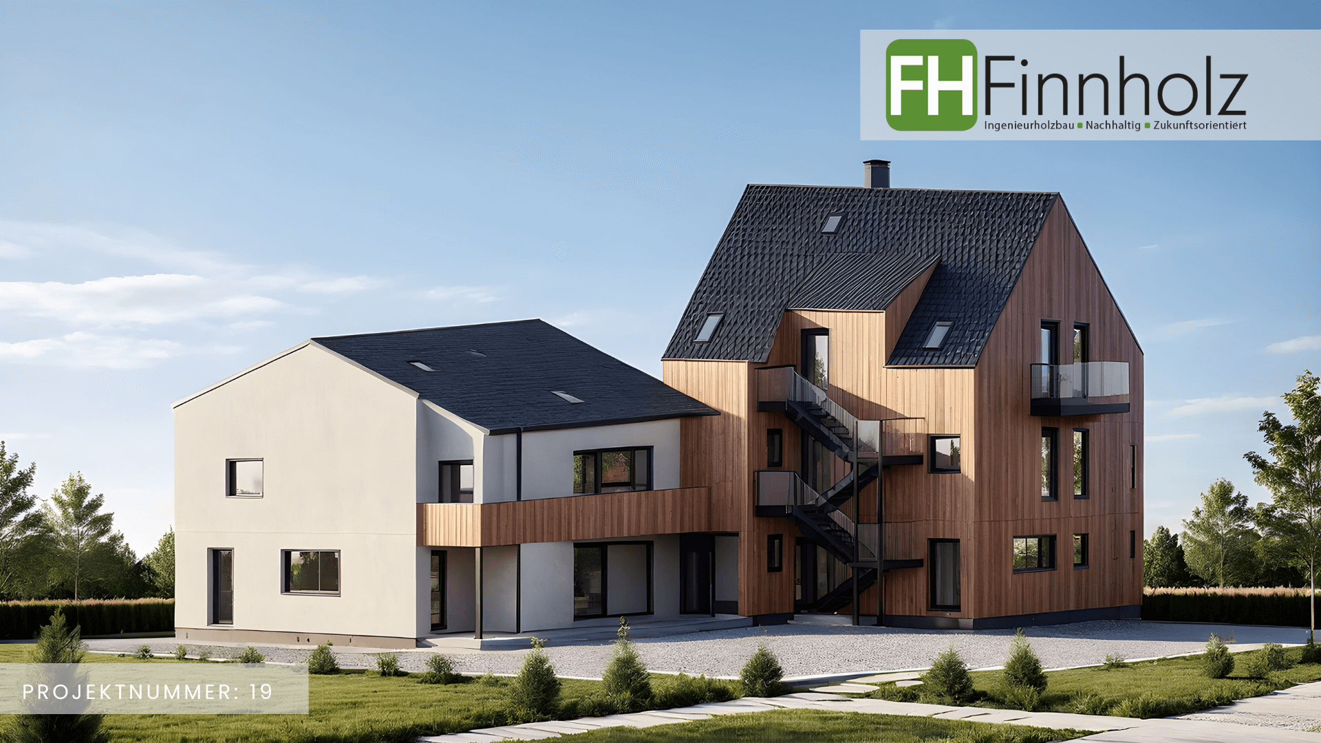 mehrfamilienhaus_wohnen_projektnummer_19 Mehrfamilienhaus von FH Finnholz. Projektnummer 19.