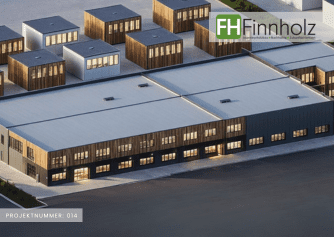 Projekt­nummer 14 — Gewer­be­halle mit Büro