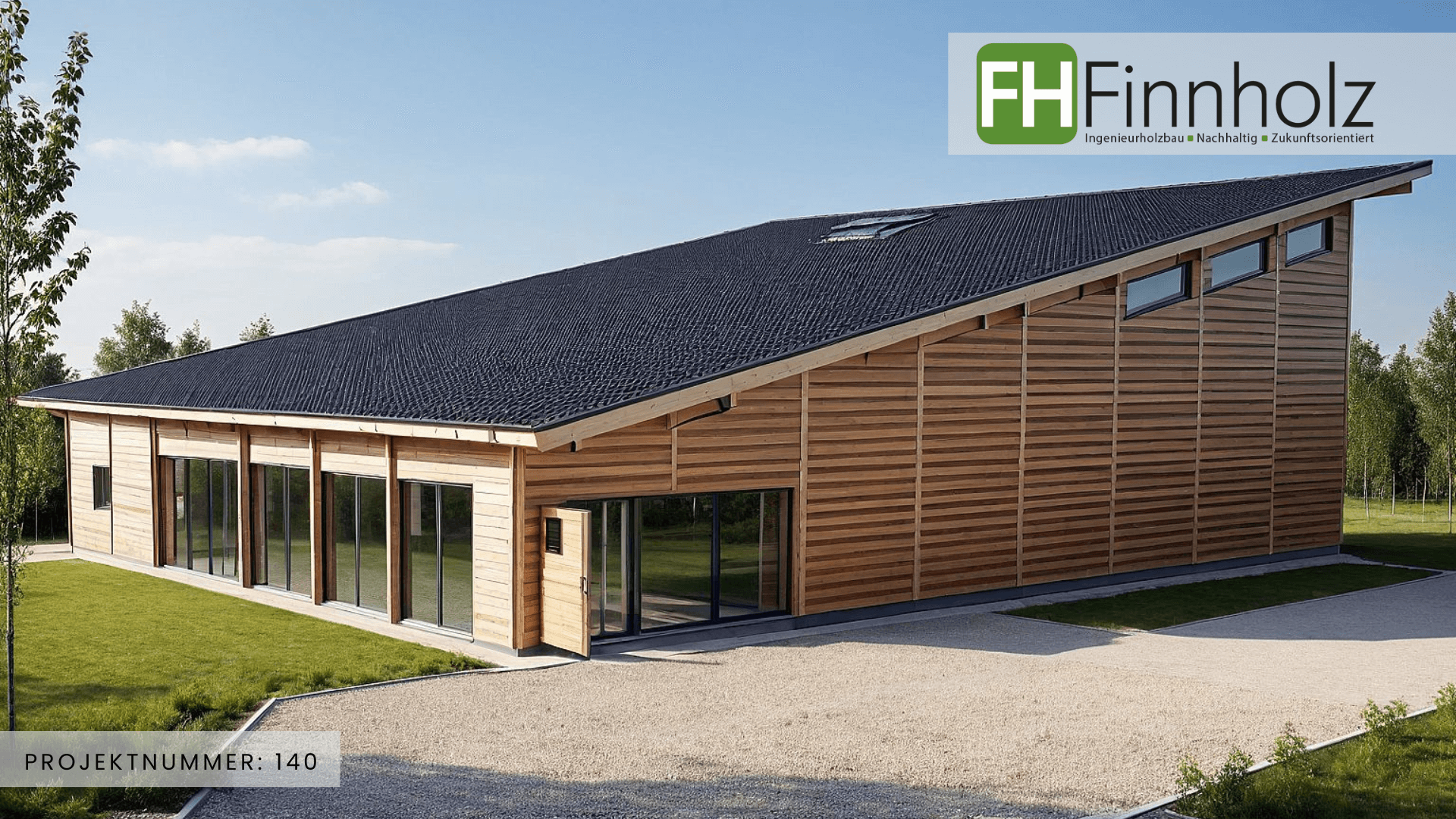 Projektnummer 140 - Bild 1 Eine Sporthalle von FH Finnholz. Bild 1.
