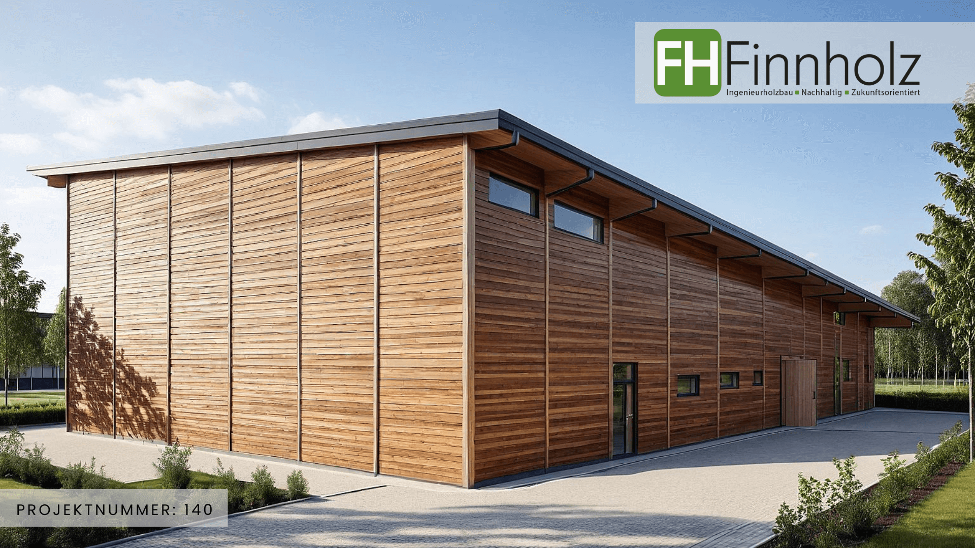 Projektnummer 140 - Bild 2 Eine Sporthalle von FH Finnholz. Bild 2.