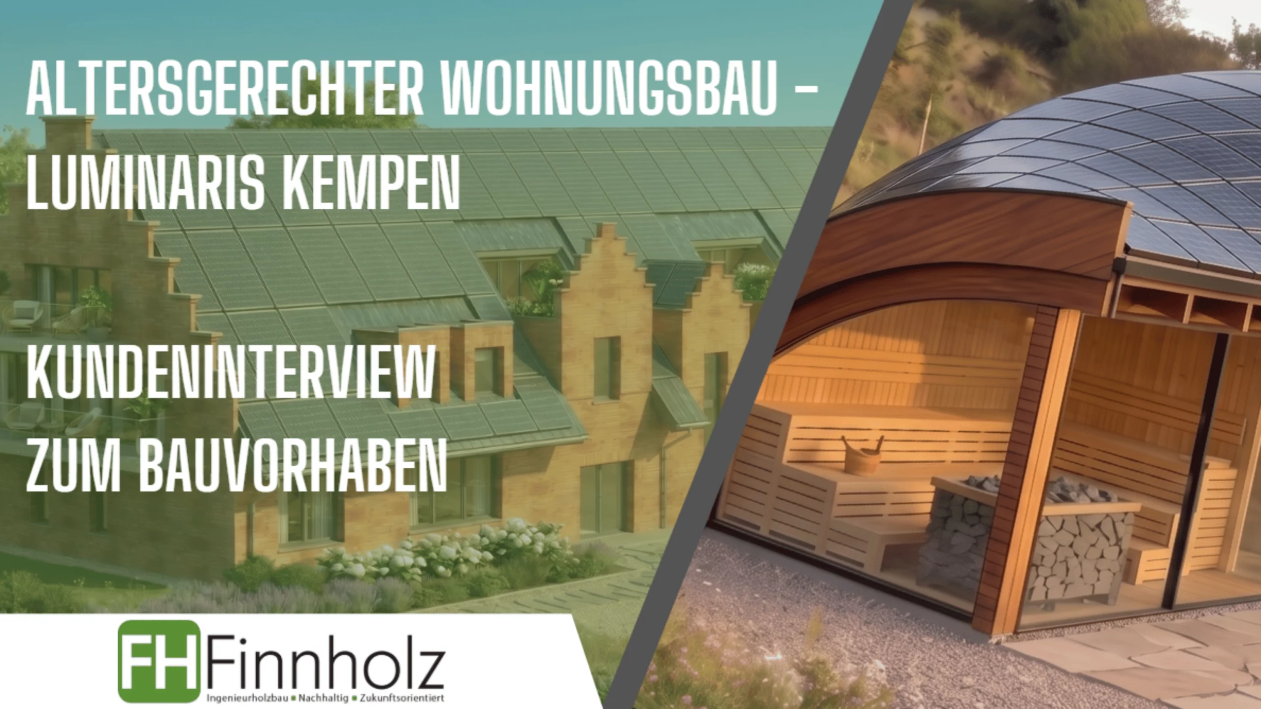 Altersgerechter Wohnungsbau - Bild 2 Altersgerechter Wohnungsbau Bild 2: Dieses Bild hat zusätzlich zum Wohngebäude einen Teil der Grotte abgebildet. Hauptsächlich verweist das Bild jedoch auf das Kundeninterview zum Bauvorhaben.