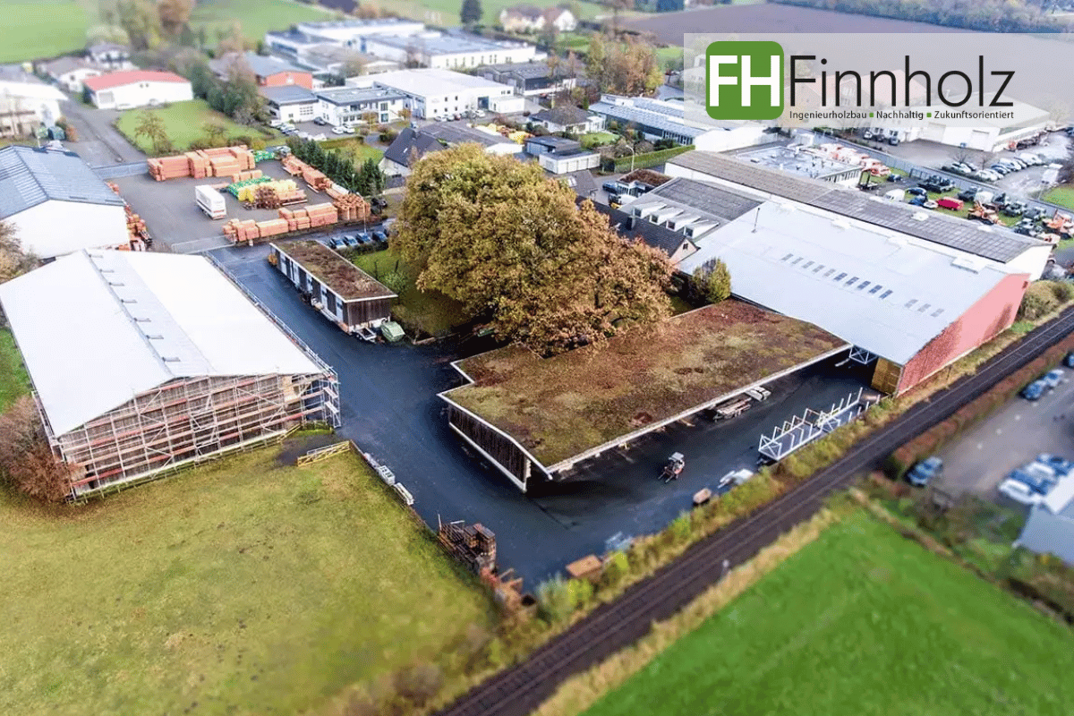 Hauptsitz mit Verwaltung, Produktion und Lagerung Hauptsitz von FH Finnholz in Lienen mit Verwaltung, Produktion und Lagerung.